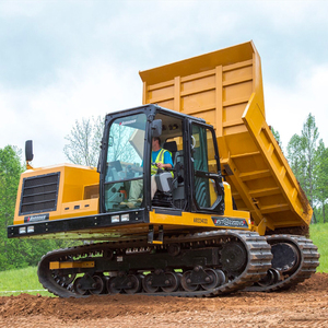 Dump <span class=keywords><strong>Truck</strong></span> Crawler Morooka Tipe 16 Ton dengan Crane, Pengangkut Beroda Karet untuk Tambang - Product Image 1