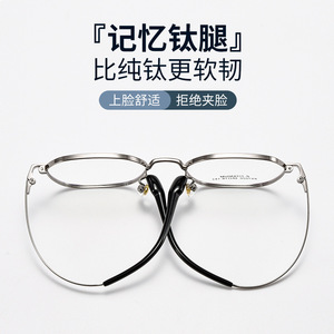 Lunettes de vue ovales Danyang K61011 à monture intégrale, légères en titane, unisexe, verres en résine, correction de la myopie - Product Image 2