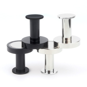 Crochets magnétiques noirs robustes, aimants néodyme de 43 mm avec revêtement en caoutchouc pour serviettes, manteaux, <span class=keywords><strong>sacs</strong></span>, parapluies - Product Image 5