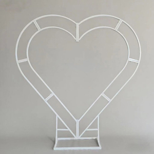 LANJO Metal <b>Wedding</b> Heart Shaped Arch <b>Backdrop</b> <b>Stand</b> Balloon Arch <b>Stand</b> for Floral Balloon <b>Wedding</b> Photo Background Decorations - Product Image 1