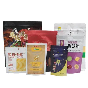 可生物降解拉链立袋350克煎饼食品面粉包装塑料定制标志聚酯薄膜袋