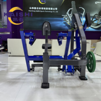 Machine à ramer commerciale Kaishi à triple charge de poids, en acier, avec fonctions de sécurité, multi-poignées, pour l'entraînement des pectoraux et du dos en salle de sport