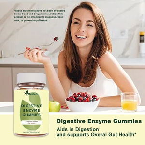 Compléments alimentaires en gommes Super Greens végétaliens en gros avec protéines et enzymes digestives pour la santé digestive des adultes - Product Image 3