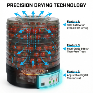 Deshidratador <span class=keywords><strong>de</strong></span> Alimentos Eléctrico Mecánico <span class=keywords><strong>de</strong></span> 8 Capas al por Mayor |   Secador <span class=keywords><strong>de</strong></span> <span class=keywords><strong>Frutas</strong></span> <span class=keywords><strong>y</strong></span> <span class=keywords><strong>Verduras</strong></span> para Uso Doméstico, Temperatura Ajustable, para Alimentos para Mascotas - Product Image 3