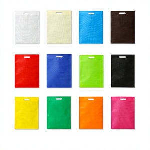 Sacs fourre-tout plats en tissu non tissé écologique Shanghong, impression numérique, poignée à patch, logo vierge, rangement, voyage, personnalisable - Product Image 4