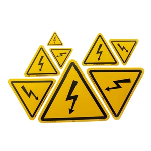 Autocollant de signalisation de danger électrique, triangle de signalisation haute tension, équipement industriel, autocollant de sécurité, adhésif durable - Product Image 2