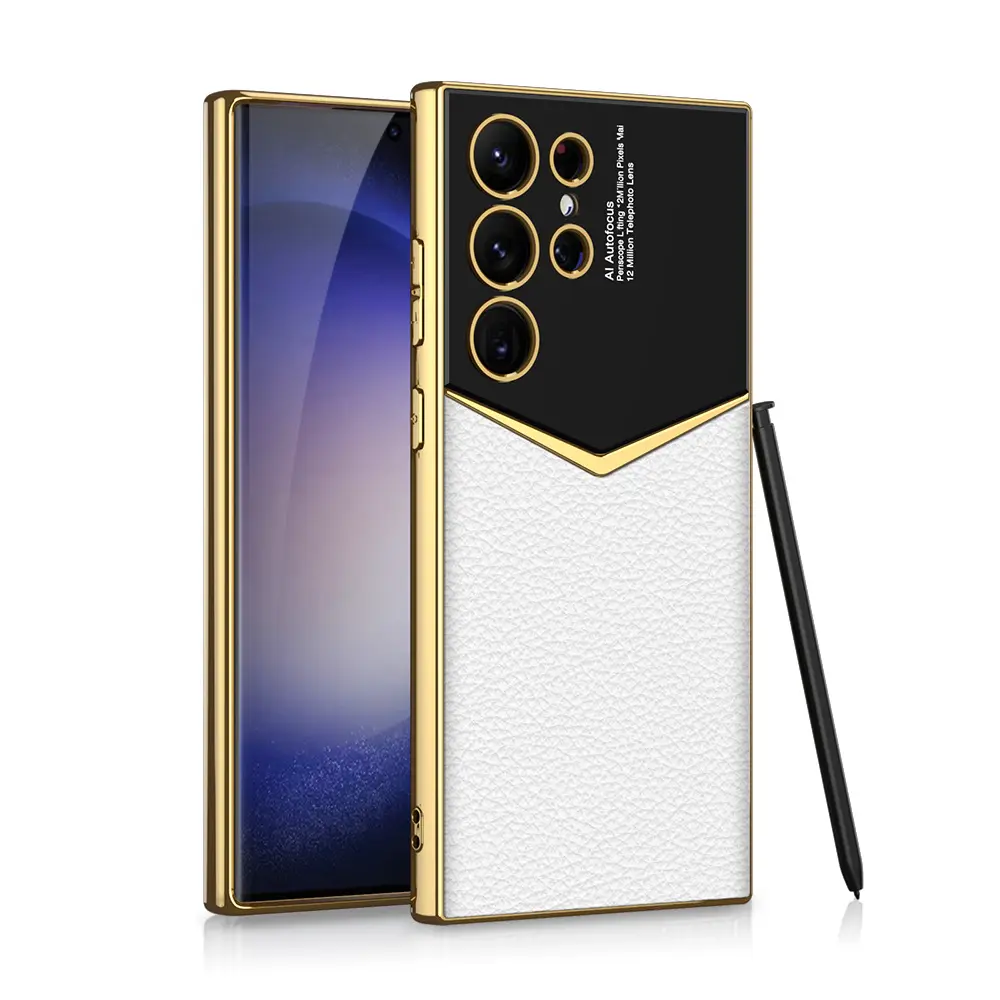 2023 Top Selling Alta Qualidade Case Caixa De Telefone Eletrônico Para Samsung S23 Plus S23 Ultra Shockproof Capa Com Couro-Armadura
