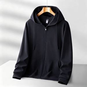 Factory Wholesale Winter Solid Color Men's Hooded Fleece <strong>Large</strong> Size Sweater Breathable Quick-Dry Heavy Loose-Fit <strong>Hoodies</strong> - Product Image 4