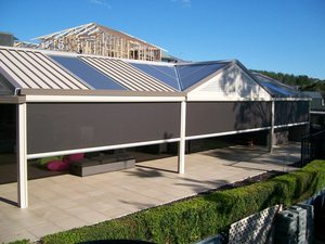Stores roulants motorisés, pour l'extérieur, imperméable, coupe-vent, pare-soleil, écran à fermeture éclair, pour balcon - Product Image 3