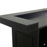 Table de bar rectangulaire en bois durable, style rustique moderne, pour hôtel, réception de mariage, restaurant