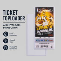 3 X7-Top Loader Clip pour cartes de visite en PVC, tendance, avec logo personnalisé et impression sérigraphique