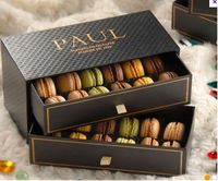 Usine papier couché personnalisé chocolat boulangerie gâteau bonbons boîtes d'emballage alimentaire transporter boîte de papier pour emballage pliant petite boîte cadeau