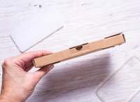 Boîte d'expédition en carton kraft brun en gros pour Smartphones emballage de boîte en papier plié avec logo personnalisé imprimé revêtement UV gaufrage