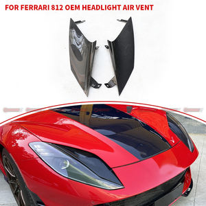 Rejillas de Ventilación Laterales para Faros Delanteros de Fibra de Carbono Seca Estilo OME para Ferrari 812 - Product Image 4