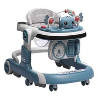 Trotteur Bébé Pliable Léger Multifonctionnel Anti-Renversement en Plastique pour Apprentissage de la Marche, Poussette d'Apprentissage pour Enfants 10KG - Vente Chaude