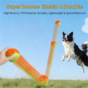 Juguete Oficial <span class=keywords><strong>FIFA</strong></span> para Mascotas con Licencia Oficial de la Copa Mundial de la <span class=keywords><strong>FIFA</strong></span> 2026, 3 Piezas, Juguete para Perros con Sonido, Pelota de TPR Interactiva para Jugar a Traer y Devolver - Product Image 2