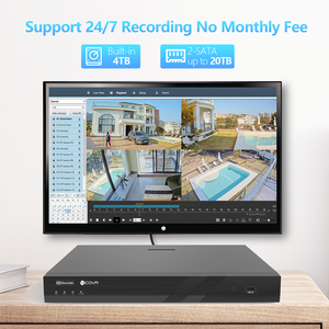 4COVR 16ช่อง4K Ai POE NVR H.265 2SATA พร้อม4TB HDD สำหรับ16ชิ้น12MP/8MP/6MP บน Vif POE IP กล้อง IP IP Ai Face View - Product Image 4