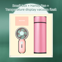 Ensemble Cadeau d'Été pour Entreprises : Mini Ventilateur Publicitaire, Manchon Rafraîchissant et Boîte de Rangement pour Câbles