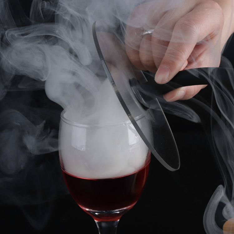 Cloche à Fumée Acrylique - Pour Infuser Fumée Aux Plats - Compatible Avec Les Fumoirs Et Générateurs De Fumée