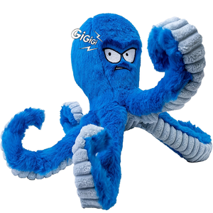 Giocattolo Polpo Multicolore con Squeaker Interno per Cani, Divertimento e Gioco per la Masticazione - Product Image 1