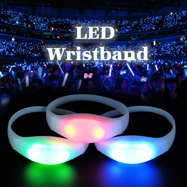 SOFFA NFC RFID Silicone Bracelet DMX Control LED Wristbands Adjustable Led Wristband for Rave Party