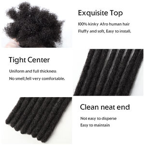 Cheveux Naturels-Extensión de rastas de cabello humano artificial de color degradado, pelo humano barato | Meches Humain En <span class=keywords><strong>Gros</strong></span> - Product Image 2