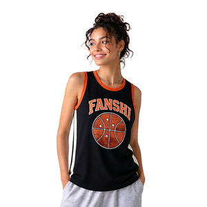 Fanshi - <span class=keywords><strong>Camiseta</strong></span> de Baloncesto de Poliéster Transpirable de Secado Rápido de Alta Calidad para Mujer, Conjuntos Personalizados de Verano para Jóvenes con Estampado por Sublimación - Product Image 6