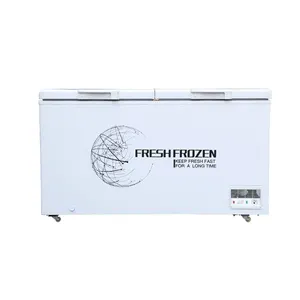 Refrigerador horizontal de temperatura, refrigerador de pecho comercial profundo