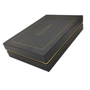 <span class=keywords><strong>Nero</strong></span> <span class=keywords><strong>e</strong></span> <span class=keywords><strong>Oro</strong></span> di Colore Regalo Scatole di Imballaggio per I Vestiti Logo Personalizzato - Product Image 3