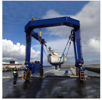 50 tonnes 80 tonnes 100 tonnes Marine Travel Lift bateau mobile Travel Lift fabrication bateau équipement de levage à vendre