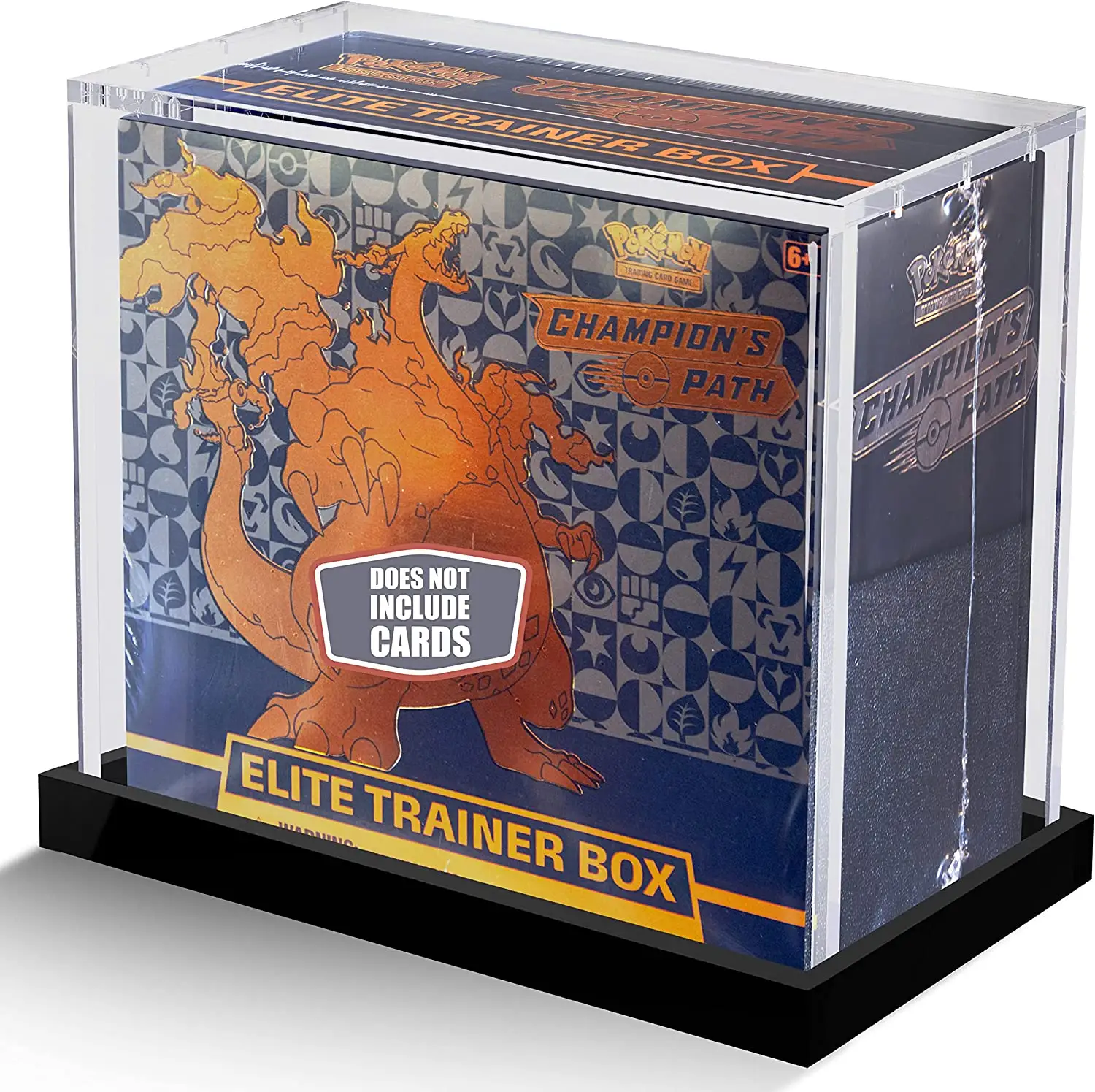Boîte de rangement en acrylique non incluse pour cartes Boîte personnalisée d'entraîneur d'élite Pokemon ETB