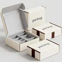 Boîtes en carton ondulé personnalisées imprimées en couleur double face en gros pour la solution d'emballage des chaussettes