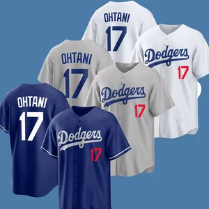 도매 미국 야구 저지 스티치 남자 앤젤레스 시티 소프트볼 착용 팀 유니폼 오타니 쇼헤이 #17 무키 베팅 #50