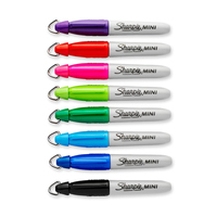 4/8 pièces Sharpie 35113 Compact Mini Marqueur avec Porte-clés Transport Huileux Marqueur Papeterie Sans Poussière Purification Marqueur