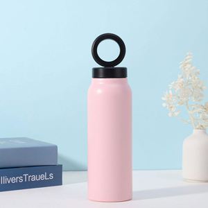 Bouteille d'eau isotherme en acier inoxydable à double paroi 720 ml 1000 ml avec couvercle à support magnétique pour téléphone - Product Image 1