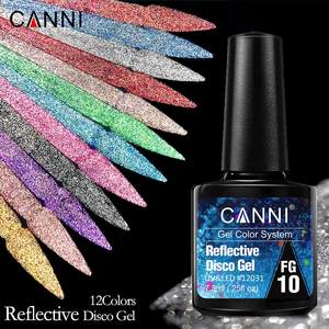 CANNI Nouveau <span class=keywords><strong>Vernis</strong></span> à Ongles Gel Luminescent dans le Noir Paillettes Flash Réfléchissant Gel Diamant Disco <span class=keywords><strong>Semi</strong></span> <span class=keywords><strong>Permanent</strong></span> <span class=keywords><strong>Vernis</strong></span> Gel UV Ememals - Product Image 1