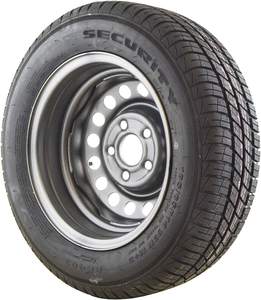 Nouveau <span class=keywords><strong>pneu</strong></span> <span class=keywords><strong>de</strong></span> <span class=keywords><strong>remorque</strong></span> en acier au carbone 155/80 R13 avec jante 84N 500 kg |   100 mm PCD 4 goujons |   Vente directe d'usine - Product Image 3