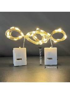 Led mini cổ tích Ánh sáng với 3 chế độ tốc độ cho Giáng sinh bó hoa trang trí và bên ngoài trời chuỗi ánh sáng - Product Image 4