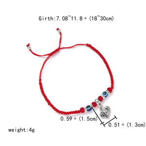Bracelet tressé en forme d'animaux porte-bonheur, bijou de <span class=keywords><strong>Protection</strong></span> <span class=keywords><strong>contre</strong></span> le <span class=keywords><strong>mauvais</strong></span> œil, nouvelle collection - Product Image 6
