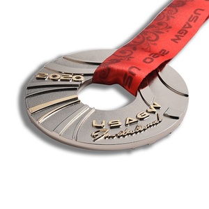 Crea tu Propia Medalla de Recuerdo Redonda de Metal Plateado Hueco con Logotipo Personalizado, Colección de Aleación de Zinc - Product Image 5