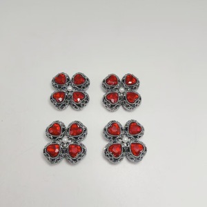 Four-<b>Leaf</b> Clover Rhinestone Charms Zinc Alloy Bezel Setting Unisex Fashion Pendant For DIY Jewelry Keychain <b>Necklace</b> Accessories - Product Image 4