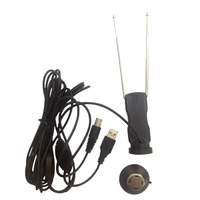 Antenne TV télescopique d'intérieur à oreilles de lapin, antenne DVB-T2, antenne TV DVB-T avec base magnétique