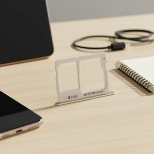 Bandeja para Tarjeta SIM y MicroSD para Galaxy A3 2016, Color Dorado - Product Image 3