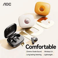 Écouteurs sans fil AOC en gros d'usine, écouteurs de musique TWS, mini-écouteurs intra-auriculaires ENC pour le gaming, le sport, les affaires et les voyages