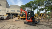 Mini-excavatrice sur chenilles hydraulique d'occasion de 3,5 tonnes, fabriquée au Japon, modèle U35, moteur 2019, haute puissance de creusement, pompe moteur