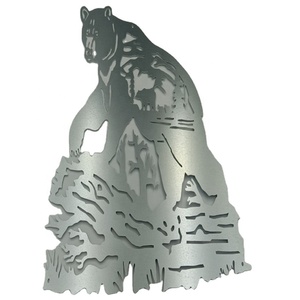 Aço cortado a laser, estampagem personalizada em aço inoxidável e latão, artesanato de <span class=keywords><strong>metal</strong></span> personalizado, impressão decorativa de parede - Product Image 3