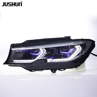 Feux avant JUSHUN pour BMW Série 3 G20 G28 20-22, clignotants dynamiques LED jaunes et blancs, interrupteur DRL