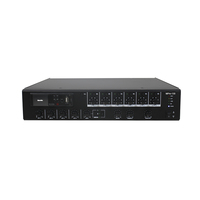 Amplificateur de mixage 1U en rack classe D, 500W max, avec alimentation fantôme, Bluetooth, MP3 et protection EMC