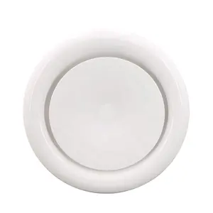 Plafond de conduit en métal soupape à disque d'air d'alimentation de ventilation diffuseur d'air décoratif pour CVC