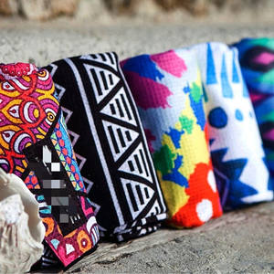 Serviette <span class=keywords><strong>de</strong></span> <span class=keywords><strong>plage</strong></span> en microfibre gaufrée à séchage rapide, sans sable, impression recto-verso, vente chaude 2019 - Product Image 3